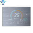 BHT-8000-GCLW-SS Brushed Stainless Steel Mirror Controlling Water/Gas Boiler Heating Energy-saving and Environmentally-friendly Smart Home Negative Display LCD Screen Round Room Thermostat with WiFi - Thermostat & Thermometer by PMC TechLife | Online Shopping South Africa | PMC TechLife | Buy Now Pay Later Mobicred