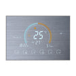 BHT-8000-GA-SS Brushed Stainless Steel Mirror Control Water Heating Energy-saving and Environmentally-friendly Smart Home Negative Display LCD Screen Round Room Thermostat without WiFi - Thermostat & Thermometer by PMC TechLife | Online Shopping South Africa | PMC TechLife | Buy Now Pay Later Mobicred