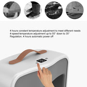 Household Office Radiator Warmer Electric Heater Warm Air Blower Intelligent Induction Foot Warmer (Mint Green)