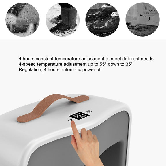 Household Office Radiator Warmer Electric Heater Warm Air Blower Intelligent Induction Foot Warmer (Mint Green)