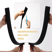 Gas Stove Slit Strip Antifouling Dustproof Water-resistant Kitchen Black Sealing Strip, Size: 53.5*5*1cm(Black)