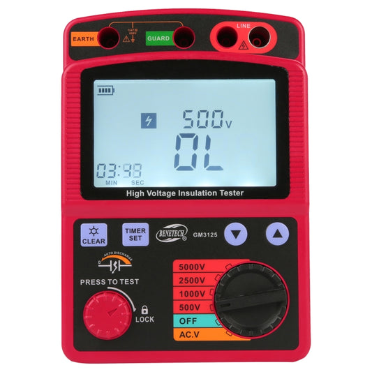 BENETECH GM3125 High Voltage Insulation Tester Resistance Tester - free shipping - PMC Jewellery - Order now!