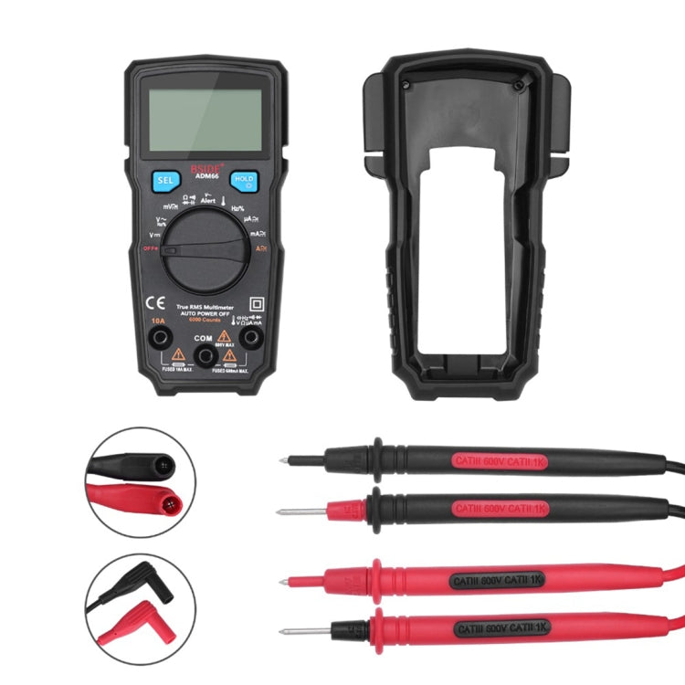 BSIDE ADM66 Handheld Household 6000 Count AC / DC Current Voltage Capacitor Automatic Range Multimeter with LCD Backlight & Card Slot Function - free shipping - PMC Jewellery - Order now!