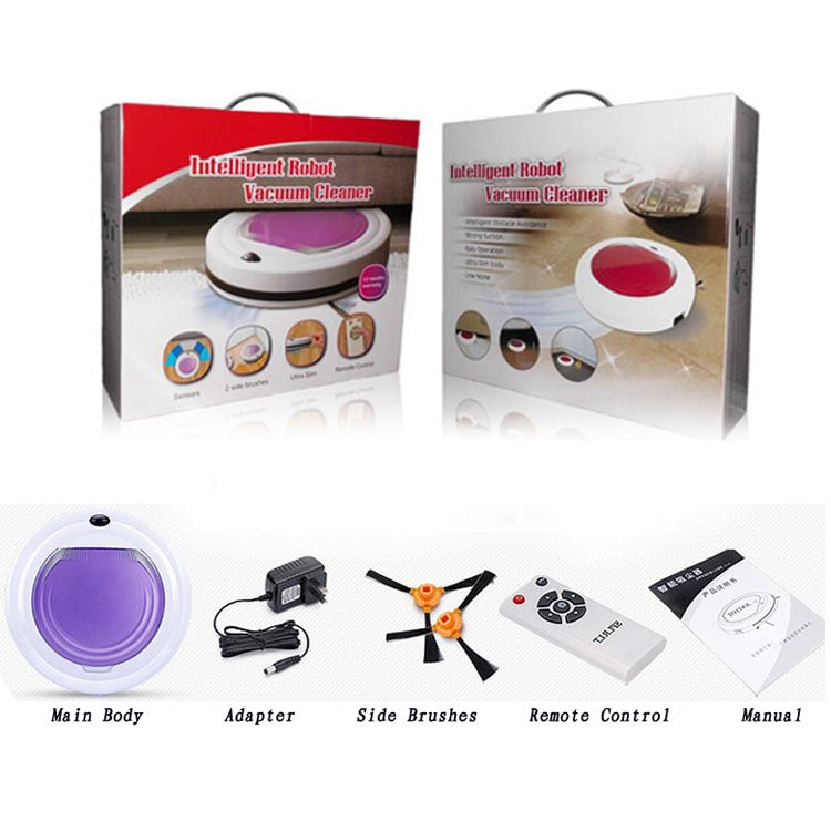 TOCOOL TC-350 Smart Vacuum Cleaner Household Sweeping Cleaning Robot with Remote Control(Purple) - free shipping - PMC Jewellery - Order now!