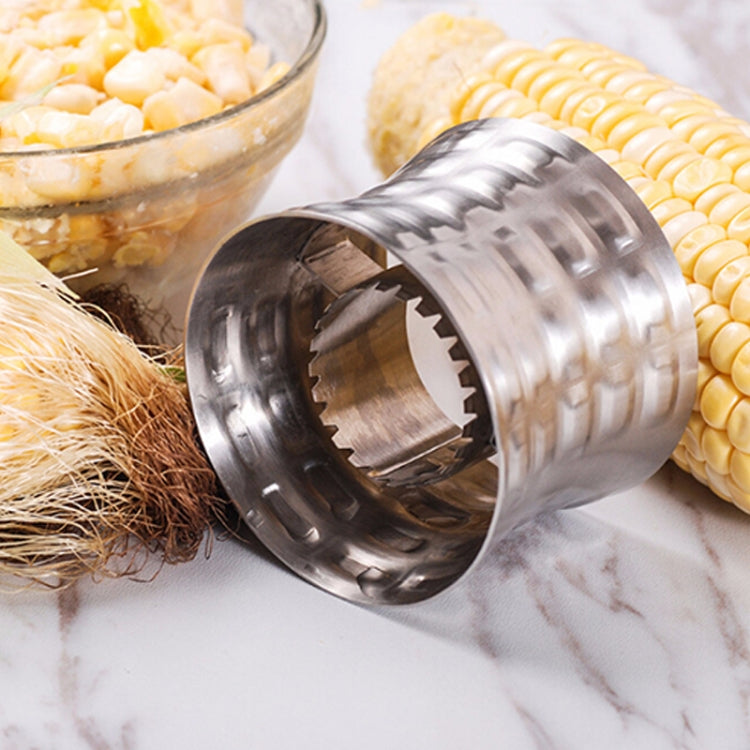 Round Shaped 304 Stainless Steel Household Corn Cutter Cob Corn Stripper Kitchen Tool - free shipping - PMC TechLife - Order now!
