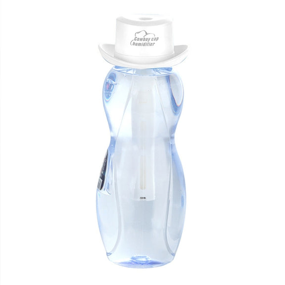 DC 5V USB Cowboy Cap Mini Humidifier Aromatherapy Air Purifier Humidifier for Office / Home Room / Car / Travel(White)