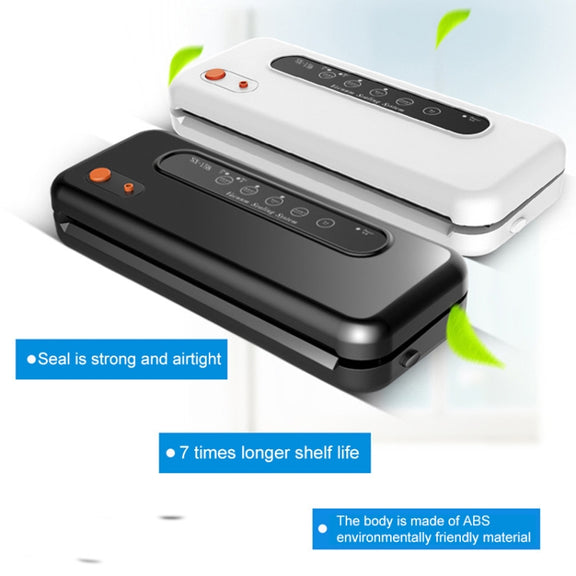 Household Commercial Food Vacuum Plastic Packaging Machine Sealer Closer Machine, EU Plug (Black)