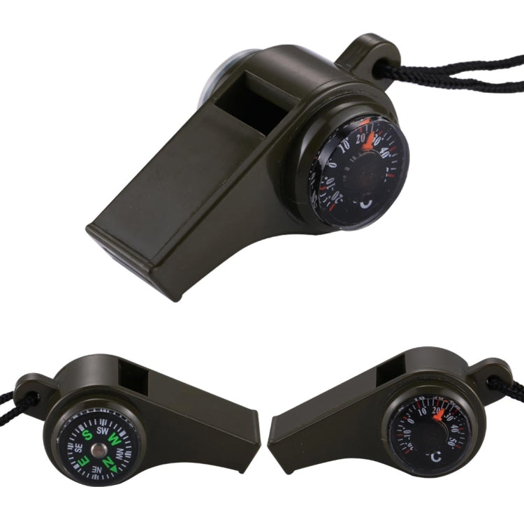 3 in 1 Outdoor Mini Multi-function Portable Handheld Lifesaving Whistle Compass Thermometer - Hiking Meter by PMC Jewellery | Online Shopping South Africa | PMC Jewellery | Buy Now Pay Later Mobicred