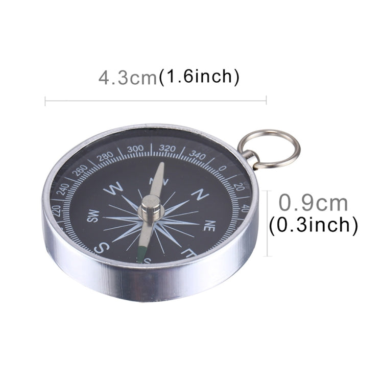 Outdoor Sports Camping Hiking Pointer Guider Aluminum Alloy Compass Hiker Navigation with Keychain, Random Color Delivery - Hiking Meter by PMC TechLife | Online Shopping South Africa | PMC TechLife