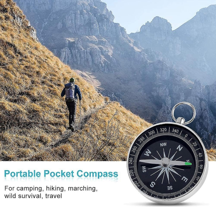 Outdoor Sports Camping Hiking Pointer Guider Aluminum Alloy Compass Hiker Navigation with Keychain, Random Color Delivery - Hiking Meter by PMC TechLife | Online Shopping South Africa | PMC TechLife