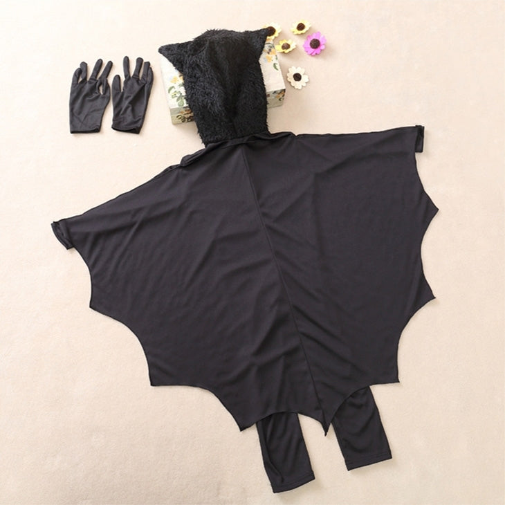 Halloween Costume Children Jumpsuit Bat Style Cosplay Costumes Stage Suit Size:S, Suggested Height:105-115cm