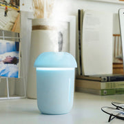 3 in 1 Multi-function USB Charge Mushroom Shape Electric Aroma Essential Ultrasonic Aromatherapy Cool Mist Humidifier with Extended USB Port(Blue)