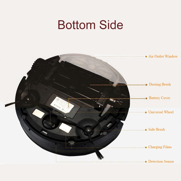 TOCOOL TC-450 Smart Vacuum Cleaner Touch Display Household Sweeping Cleaning Robot with Remote Control(Black) - free shipping - PMC Jewellery - Order now!