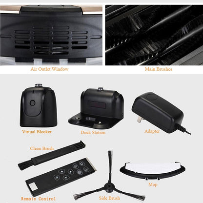TOCOOL TC-450 Smart Vacuum Cleaner Touch Display Household Sweeping Cleaning Robot with Remote Control(Black) - free shipping - PMC Jewellery - Order now!