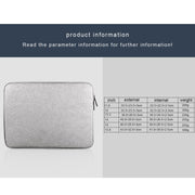 For 14 inch and Below Universal Wearable Oxford Cloth Soft Business Inner Package Laptop Tablet Bag(Navy Blue)