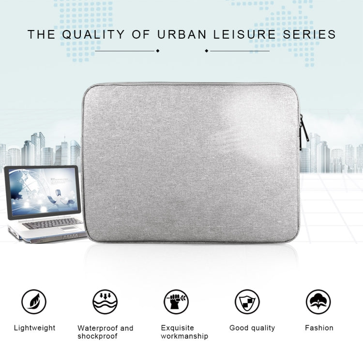 For 14 inch and Below Universal Wearable Oxford Cloth Soft Business Inner Package Laptop Tablet Bag(Navy Blue)