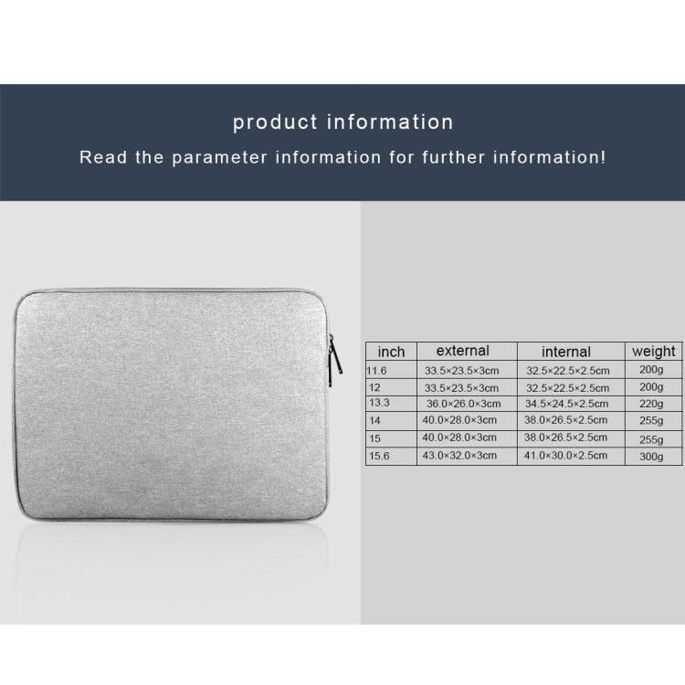 For 15.6 inch and Below Universal Wearable Oxford Cloth Soft Business Inner Package Laptop Tablet Bag(Grey) - 15.6 - 17 inch by PMC TechLife | Online Shopping South Africa | PMC TechLife | Buy Now Pay Later Mobicred