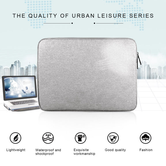 For 15.6 inch and Below Universal Wearable Oxford Cloth Soft Business Inner Package Laptop Tablet Bag(Grey)