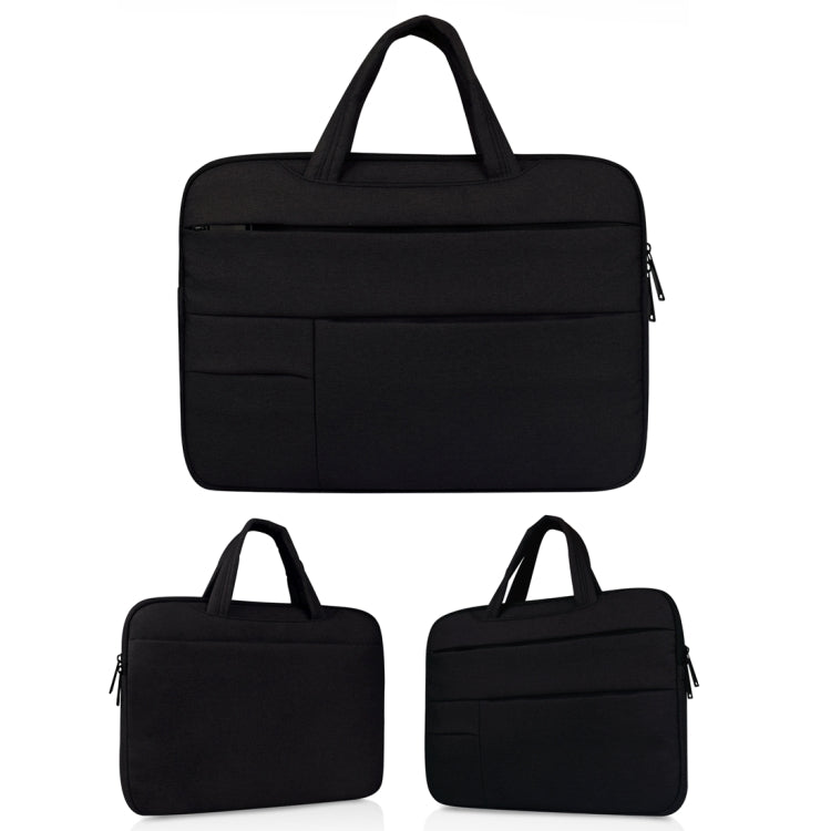 Universal Multiple Pockets Wearable Oxford Cloth Soft Portable Leisurely Handle Laptop Tablet Bag, For 13.3 inch and Below Macbook, Samsung, Lenovo, Sony, DELL Alienware, CHUWI, ASUS, HP (Black) - 13.3 inch by PMC TechLife | Online Shopping South Africa | PMC TechLife | Buy Now Pay Later Mobicred