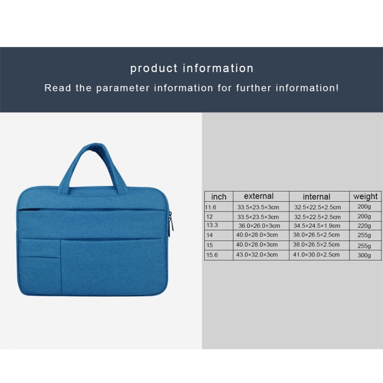 Universal Multiple Pockets Wearable Oxford Cloth Soft Portable Leisurely Handle Laptop Tablet Bag, For 13.3 inch and Below Macbook, Samsung, Lenovo, Sony, DELL Alienware, CHUWI, ASUS, HP (Black) - 13.3 inch by PMC TechLife | Online Shopping South Africa | PMC TechLife | Buy Now Pay Later Mobicred