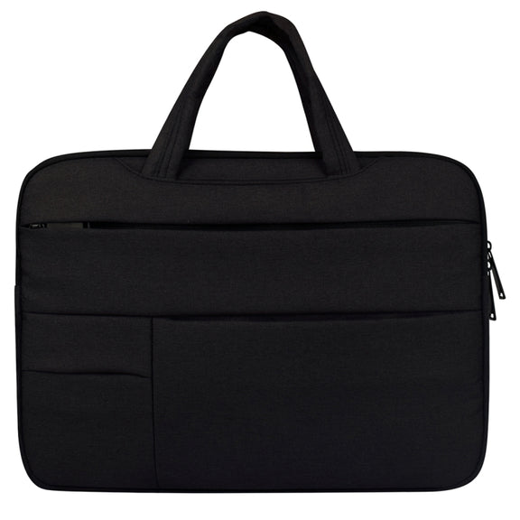 Universal Multiple Pockets Wearable Oxford Cloth Soft Portable Leisurely Handle Laptop Tablet Bag, For 13.3 inch and Below Macbook, Samsung, Lenovo, Sony, DELL Alienware, CHUWI, ASUS, HP (Black)