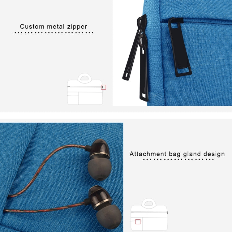 Universal Multiple Pockets Wearable Oxford Cloth Soft Portable Leisurely Handle Laptop Tablet Bag, For 13.3 inch and Below Macbook, Samsung, Lenovo, Sony, DELL Alienware, CHUWI, ASUS, HP (Blue) - free shipping - PMC TechLife - Order now!
