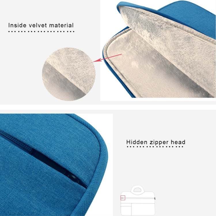 Universal Multiple Pockets Wearable Oxford Cloth Soft Portable Leisurely Handle Laptop Tablet Bag, For 13.3 inch and Below Macbook, Samsung, Lenovo, Sony, DELL Alienware, CHUWI, ASUS, HP (navy) - 13.3 inch by PMC TechLife | Online Shopping South Africa | PMC TechLife | Buy Now Pay Later Mobicred