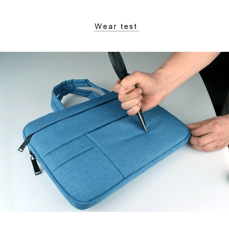 Universal Multiple Pockets Wearable Oxford Cloth Soft Portable Leisurely Handle Laptop Tablet Bag, For 14 inch and Below Macbook, Samsung, Lenovo, Sony, DELL Alienware, CHUWI, ASUS, HP (Blue) - 15 inch by PMC TechLife | Online Shopping South Africa | PMC TechLife | Buy Now Pay Later Mobicred