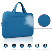 Universal Multiple Pockets Wearable Oxford Cloth Soft Portable Leisurely Handle Laptop Tablet Bag, For 15.6 inch and Below Macbook, Samsung, Lenovo, Sony, DELL Alienware, CHUWI, ASUS, HP (Grey)
