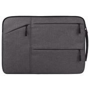 Universal Multiple Pockets Wearable Oxford Cloth Soft Portable Simple Business Laptop Tablet Bag, For 12 inch and Below Macbook, Samsung, Lenovo, Sony, DELL Alienware, CHUWI, ASUS, HP(Grey)