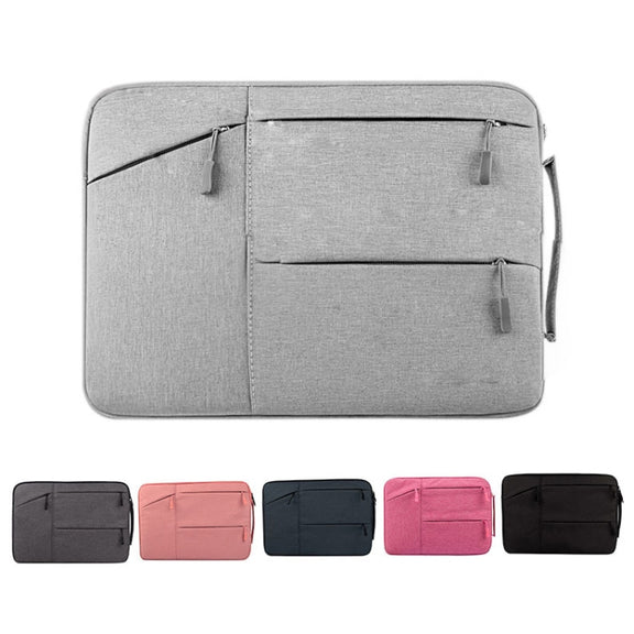 Universal Multiple Pockets Wearable Oxford Cloth Soft Portable Simple Business Laptop Tablet Bag, For 12 inch and Below Macbook, Samsung, Lenovo, Sony, DELL Alienware, CHUWI, ASUS, HP(Black)