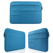 Universal Multiple Pockets Wearable Oxford Cloth Soft Portable Leisurely Laptop Tablet Bag, For 13.3 inch and Below Macbook, Samsung, Lenovo, Sony, DELL Alienware, CHUWI, ASUS, HP (Blue)