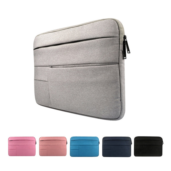 Universal Multiple Pockets Wearable Oxford Cloth Soft Portable Leisurely Laptop Tablet Bag, For 15.6 inch and Below Macbook, Samsung, Lenovo, Sony, DELL Alienware, CHUWI, ASUS, HP (navy)
