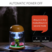 Imycoo WT602 2W Portable Mini Micro Landscape Design USB Charge Aromatherapy Air Humidifier with LED Colorful Light, Water Tank Capacity: 180ml, DC 5V(Blue)