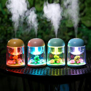 Imycoo WT602 2W Portable Mini Micro Landscape Design USB Charge Aromatherapy Air Humidifier with LED Colorful Light, Water Tank Capacity: 180ml, DC 5V(Blue)