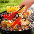 9 inch Silicone Non-slip Food Bread Barbecue BBQ Clip Tongs Kitchen Tools(Red) - Food Clips & Clips by PMC TechLife | Online Shopping South Africa | PMC TechLife | Buy Now Pay Later Mobicred