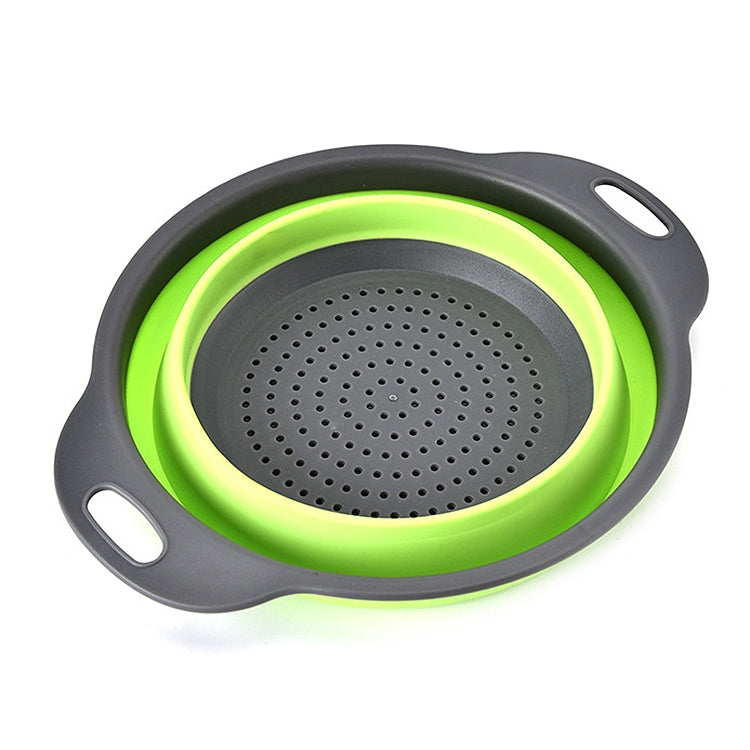 Creative Folding Vegetables Fruits Storage Basket Organizer Drain Basket, L, Size: 29.5*23.5*10cm (Green) - Gadgets by PMC TechLife | Online Shopping South Africa | PMC TechLife | Buy Now Pay Later Mobicred