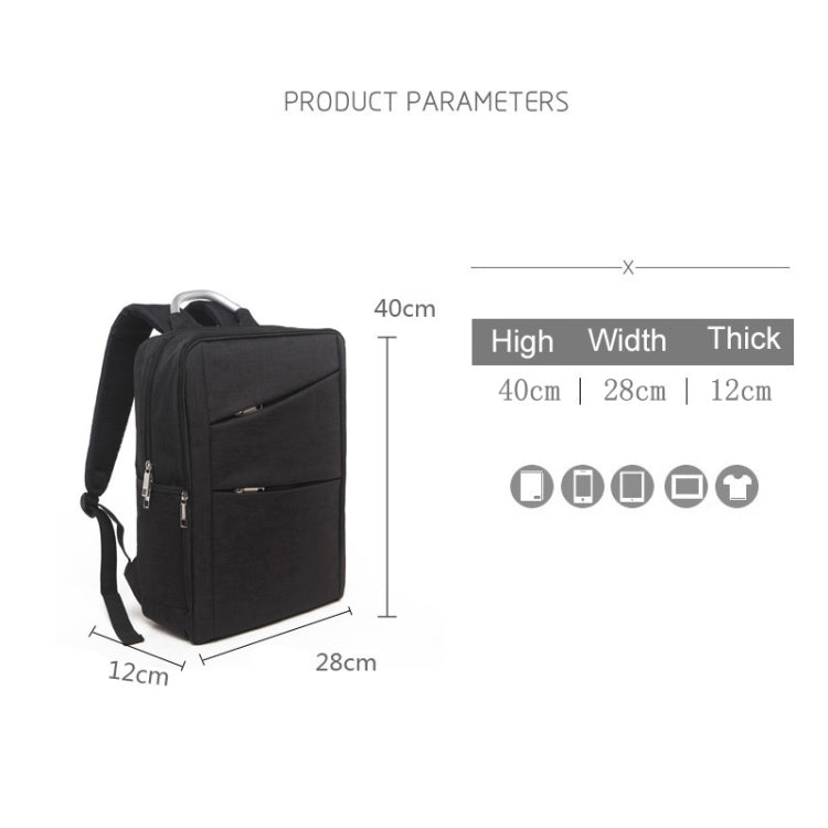 Universal Multi-Function Oxford Cloth Laptop Computer Shoulders Bag Business Backpack Students Bag, Size: 40x28x12cm, For 14 inch and Below Macbook, Samsung, Lenovo, Sony, DELL Alienware, CHUWI, ASUS, HP(Black) - Backpack by PMC Jewellery | Online Shopping South Africa | PMC Jewellery | Buy Now Pay Later Mobicred