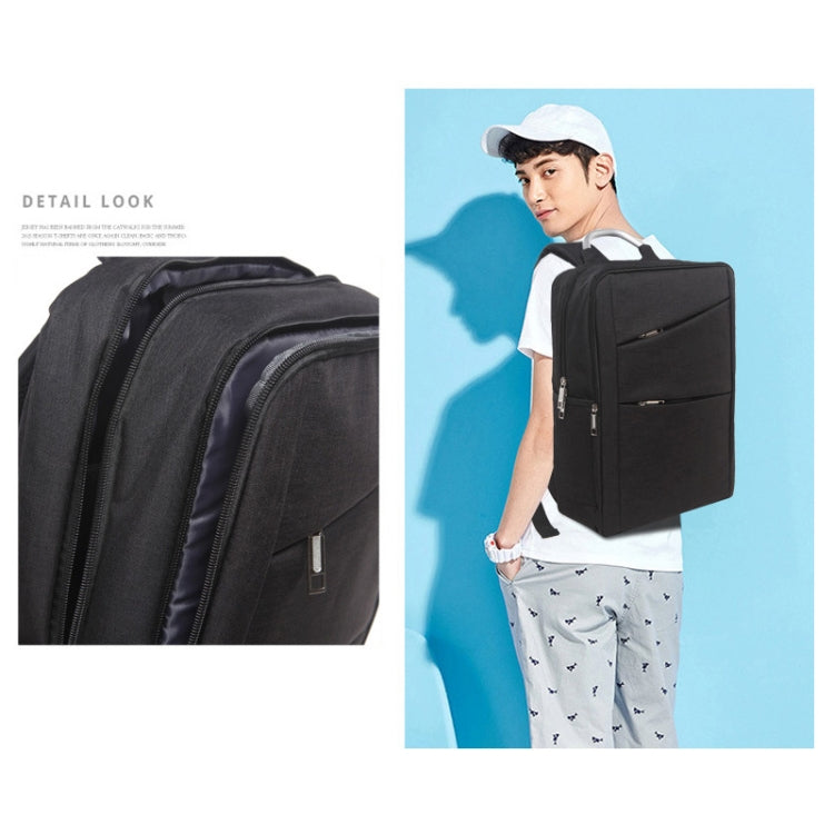 Universal Multi-Function Oxford Cloth Laptop Computer Shoulders Bag Business Backpack Students Bag, Size: 40x28x12cm, For 14 inch and Below Macbook, Samsung, Lenovo, Sony, DELL Alienware, CHUWI, ASUS, HP(Black) - Backpack by PMC Jewellery | Online Shopping South Africa | PMC Jewellery | Buy Now Pay Later Mobicred