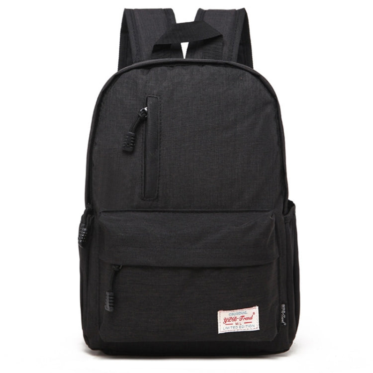 Universal Multi-Function Canvas Laptop Computer Shoulders Bag Leisurely Backpack Students Bag, Small Size: 37x26x12cm, For 13.3 inch and Below Macbook, Samsung, Lenovo, Sony, DELL Alienware, CHUWI, ASUS, HP(Black) - Backpack by PMC Jewellery | Online Shopping South Africa | PMC Jewellery | Buy Now Pay Later Mobicred