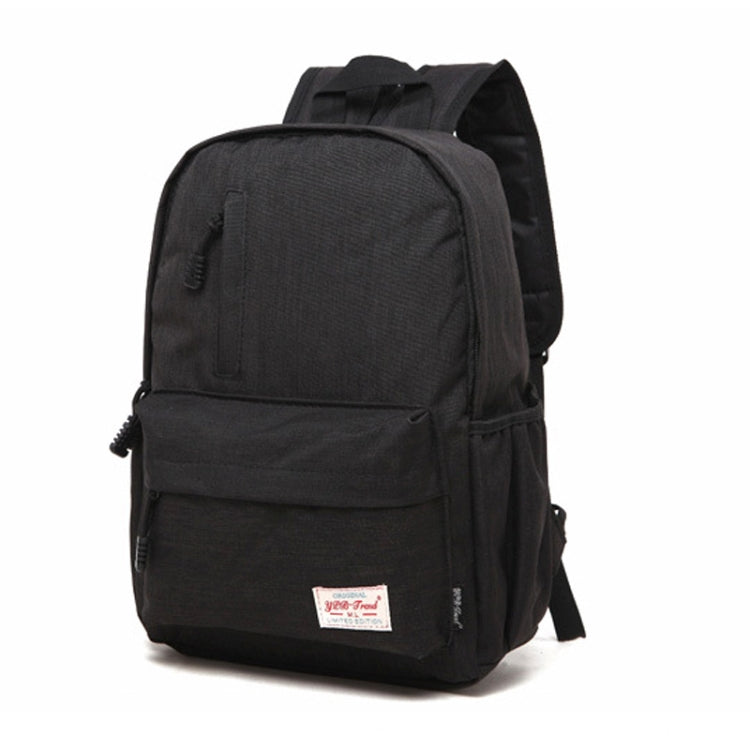 Universal Multi-Function Canvas Laptop Computer Shoulders Bag Leisurely Backpack Students Bag, Small Size: 37x26x12cm, For 13.3 inch and Below Macbook, Samsung, Lenovo, Sony, DELL Alienware, CHUWI, ASUS, HP(Black) - Backpack by PMC Jewellery | Online Shopping South Africa | PMC Jewellery | Buy Now Pay Later Mobicred