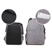 Universal Multi-Function Canvas Laptop Computer Shoulders Bag Leisurely Backpack Students Bag, Small Size: 37x26x12cm, For 13.3 inch and Below Macbook, Samsung, Lenovo, Sony, DELL Alienware, CHUWI, ASUS, HP(Black)