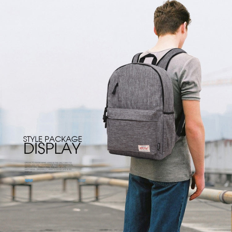 Universal Multi-Function Canvas Laptop Computer Shoulders Bag Leisurely Backpack Students Bag, Small Size: 37x26x12cm, For 13.3 inch and Below Macbook, Samsung, Lenovo, Sony, DELL Alienware, CHUWI, ASUS, HP(Black) - Backpack by PMC Jewellery | Online Shopping South Africa | PMC Jewellery | Buy Now Pay Later Mobicred