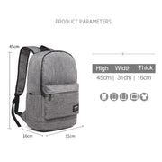 Universal Multi-Function Oxford Cloth Laptop Shoulders Bag Backpack with External USB Charging Port, Size: 45x31x16cm, For 15.6 inch and Below Macbook, Samsung, Lenovo, Sony, DELL Alienware, CHUWI, ASUS, HP(Black)