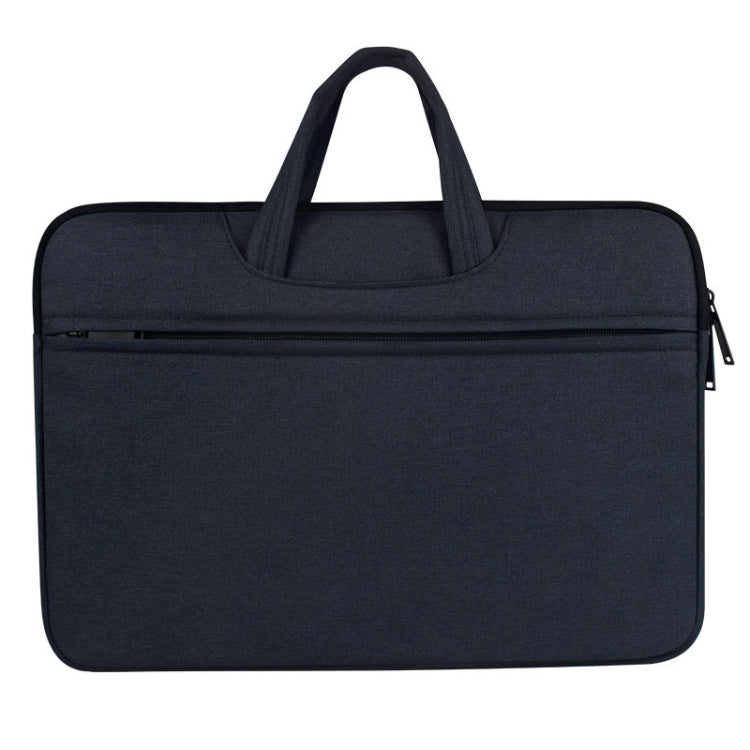 Breathable Wear-resistant Shoulder Handheld Zipper Laptop Bag, For 12 inch and Below Macbook, Samsung, Lenovo, Sony, DELL Alienware, CHUWI, ASUS, HP(Navy Blue) - 12.1 inch by PMC Jewellery | Online Shopping South Africa | PMC Jewellery | Buy Now Pay Later Mobicred