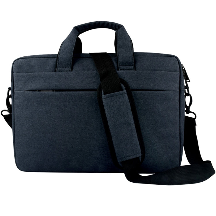Breathable Wear-resistant Thin and Light Fashion Shoulder Handheld Zipper Laptop Bag with Shoulder Strap, For 13.3 inch and Below Macbook, Samsung, Lenovo, Sony, DELL Alienware, CHUWI, ASUS, HP(Navy Blue) - 13.3 inch by PMC Jewellery | Online Shopping South Africa | PMC Jewellery | Buy Now Pay Later Mobicred