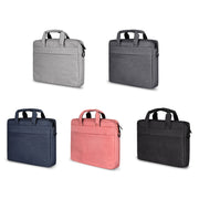 Breathable Wear-resistant Thin and Light Fashion Shoulder Handheld Zipper Laptop Bag with Shoulder Strap, For 14.0 inch and Below Macbook, Samsung, Lenovo, Sony, DELL Alienware, CHUWI, ASUS, HP (Grey)