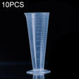 10 PCS 100ml Food Grade PP Plastic Flask Digital Cone Measuring Cup Cylinder Scale Measure Glass Lab Laboratory Tools(Transparent) - Gadgets by PMC TechLife | Online Shopping South Africa | PMC TechLife | Buy Now Pay Later Mobicred