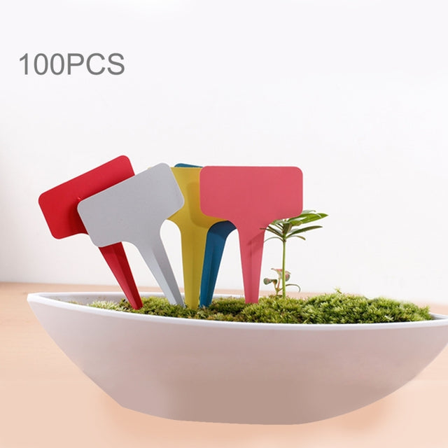 100PCS Floral Label Gardening Label T