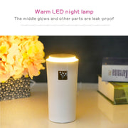 Small-3 2W Humidifier Moisture Meter Moisturizing Instrument with LED Night Light, Water Tank Capacity: 260ml(Pink)